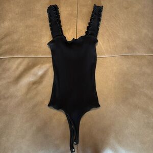 Solid Black Womens Body Suit (Never Worn)